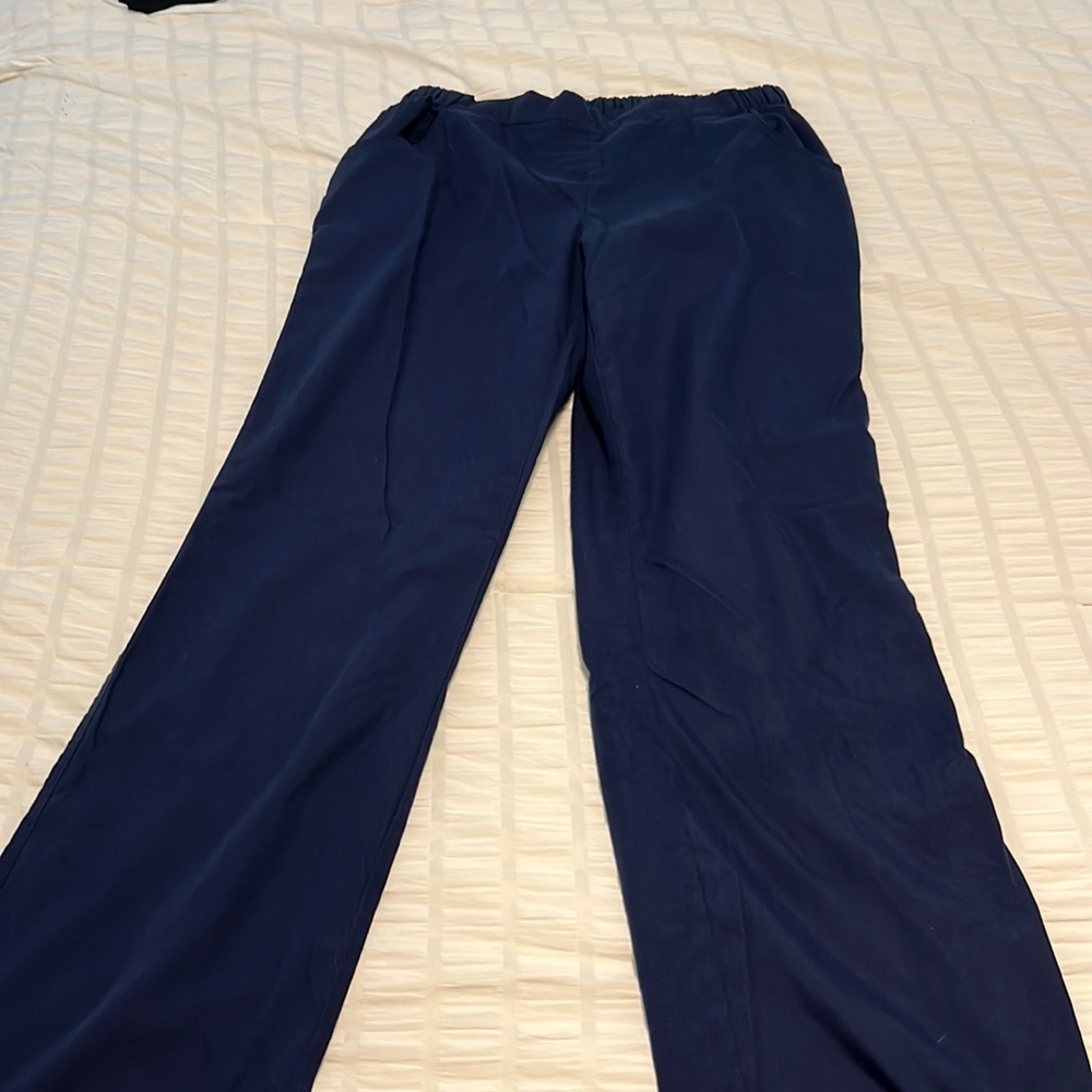 Butter soft navy scrub pants